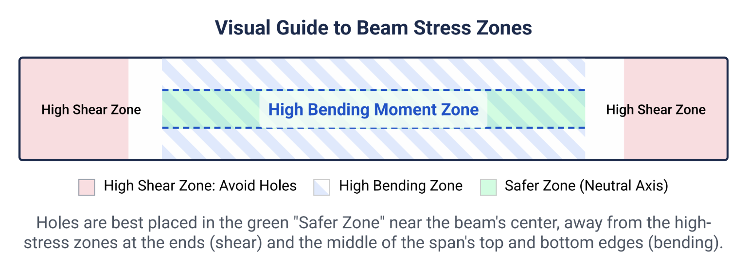 Visual Guide to Beam Stress Zones